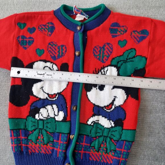 VTG Mickeys Stuff By Jet Set Knit Sweater Kids M 10/12 Mickey & Minnie Disney - Picture 9 of 11